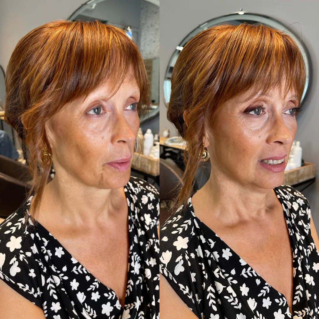 Prima e dopo — trucco di tutti i giorni