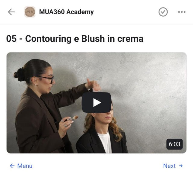 Lezione 05 del corso: Contouring e Blush in crema